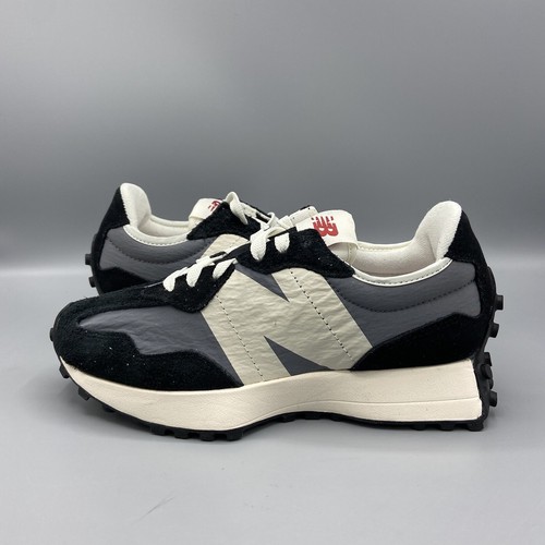 New Balance 327 Sneaker Grau Schwarz Wildleder Freizeitschuhe Unisex UK 4,5 EU 37,5