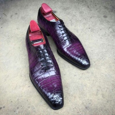 light purple mens dress shoes Amazon.com | Men's Oxford Lace up Striped Satin Patent Tuxedo Dress Shoes MC-179 (Lavender, US Footwear Size System, Adult, Men, Numeric, Medium, 6.5)