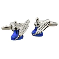 Blue Ink and Quill Pen Design Cufflinks Gift Boxed X2AJA1104
