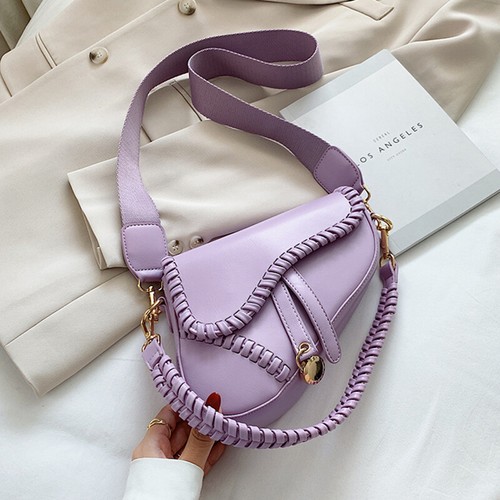 Borsa da sella moda tracolla manico Hasp cerniera materiale PU borsa poliestere - Foto 6 di 17