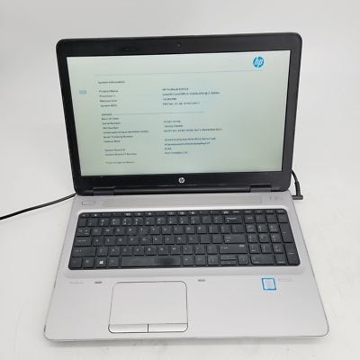 HP Probook 650 G3 Core i5 7200U 2.50GHz 16GB RAM No HDD 15.6'' **Boot to Bios