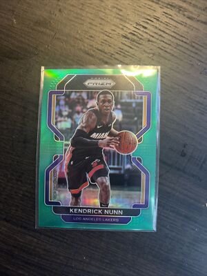 2021-22 Panini Prizm Basketball Green #216 Kendrick Nunn