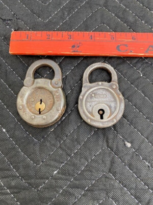 Vintage Unique Yale and ACME Six Lever Locks- No Keys