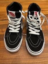 Vans Old Skool Sk8 Hi Shoes Black White High Top Skate Shoes M5.5 or W7.