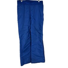 Edelweiss Skiwear M Blue Insulated Nylon Ski Pants With Polyester Interlining