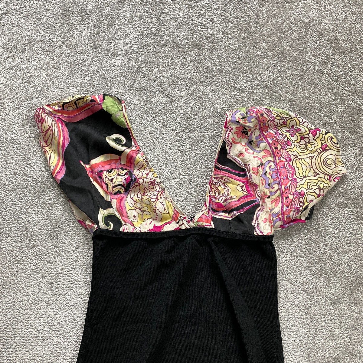 bebe floral bodycon dress Bebe Women's 3D Floral Fit and Flare Mini Dress