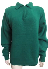 vintage chance encounters green lambswool angora fuzzy sweater M