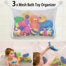 3Pcs Baby Bath Bathtub Toy Mesh Net Storage Bag Organizer Holder Home Bathroom