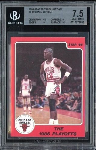 1986 Star Michael Jordan Set-Break #8 Michael Jordan BGS 7.5 NM+