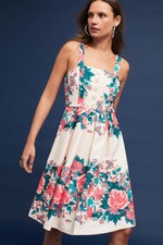 NWT Sz 4 Anthropologie Magnolia Dress by Tracy Reese Floral 