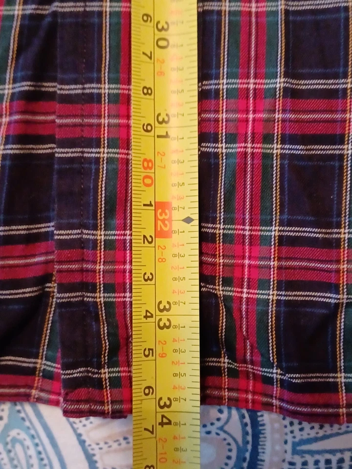 Ralph Lauren Polo Shirt Mens 3XB Big Tartan Plaid Long Sleeve Pony - Image 4 of 4