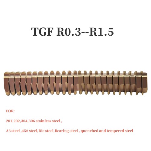 10pcs TGF32R1.4 Round head Arc Carbide Grooving Inserts Shallow Grooving Cut-Of - Picture 2 of 7