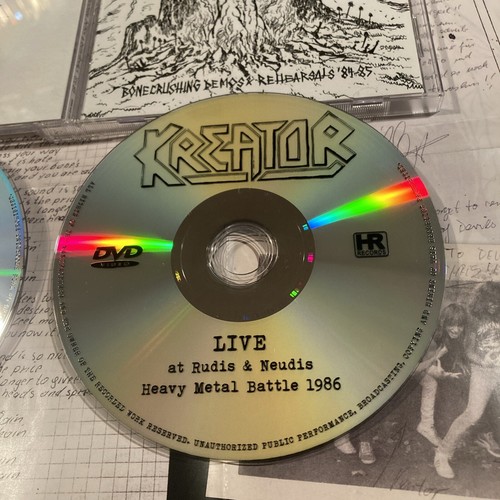 Kreator – Bonecrushing Demos Rehearsals 84-85 CD/DVD end of the world blitzkrieg - Picture 3 of 13