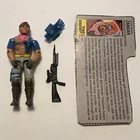1986 Gi Joe 3.75" Zandar Figure Complete w/ Filecard Hasbro