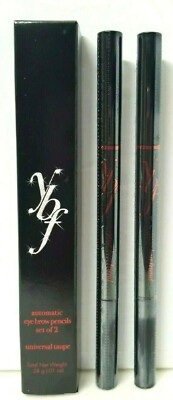 YBF Automatic Eyebrow pencils Set of 2 Universal Taupe 0.01 oz each Sealed NEW