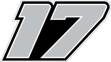 NEW FOR 2023 #17 Chris Buescher Racing Sticker Decal - SM thru XL - Var colors