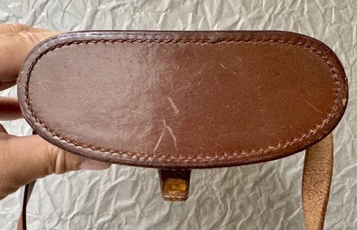 Original Leder Köcher Ledertasche Fernglas Carl Zeiss Jena braun 6 x 30 mit LOGO - Picture 5 of 8