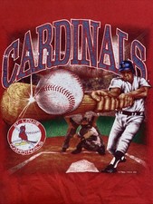 Vtg 1996 Nutmeg Lee Sport St. Louis Cardinals T-shirt Youth M Baseball