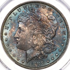 MS 64 Graded 1887 Year Morgan US Dollars (1878-1921) for sale | eBay
