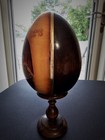 Vintage Russian Wooden Hand Painted Egg Virgin & Child Jesus Signed — photo 5