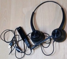 Plantronics Poly EncorePro 320 Binaural Headset  DA75 USB-C Adapter Tested