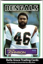 1983 Topps Pete Johnson #237 Cincinnati Bengals NFL Football