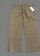 NEW Athleta Women  s Retreat Linen Pull On Pants Olive Size Medium NWT