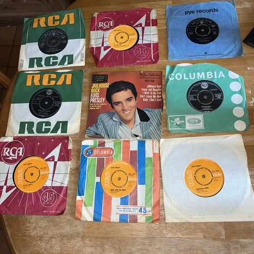 Job Lot Elvis Presley 45rpm Singles Rock N Roll Elvis Records In the Ghetto