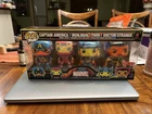Funko POP! Blacklight Captain America/Iron Man/Thor/Doctor Strange Vinyl Figures