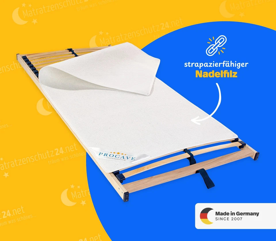 PROCAVE® 9009 Filzschoner Lattenrost - Matratzenschutz - Made in Germany - Bild 1 von 4
