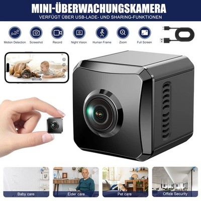HD Nachtsicht Überwachungskamera 1080P Mini Camera Wlan Kamera Cam NEU