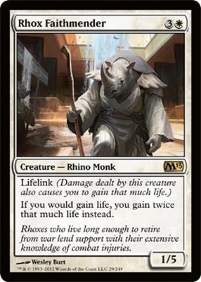 Rhox Faithmender - Medium Play MTG Magic 2013 Core Set