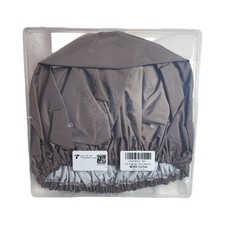 Reusable Waterproof Shower Cap Double Layer Hair Bath Cap Coffee Brown unisex