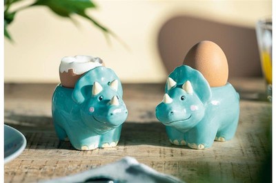 Leonardo Ciao Eierbecher für Kinder Dinosaurier bunt 1 Stück Eierhalter Egg Cup