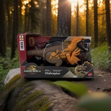 Jurassic World Wild Roar UTAHRAPTOR Rebirth by Mattel BRAND NEW Unopened Roars