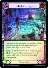 FAB  RAINBOW FOIL  Glyph Overlay (Yellow)  - Rosetta Card # 174