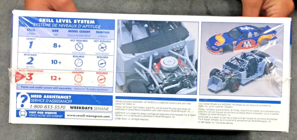 Revell Kyle Petty #44 Hot Wheels Pontiac Grand Prix`1+ 1997 - Image 2 of 3