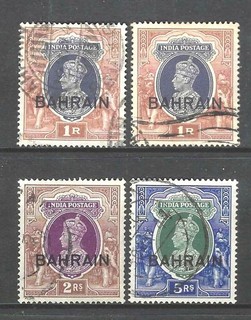 BAHRAIN 1938 Overprint Used Issues Selection (May 553)