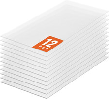 12 Pack Polycarbonate Greenhouse Panels, 2' X 4' X 0.24'' Roof Panels Sheets, Wa