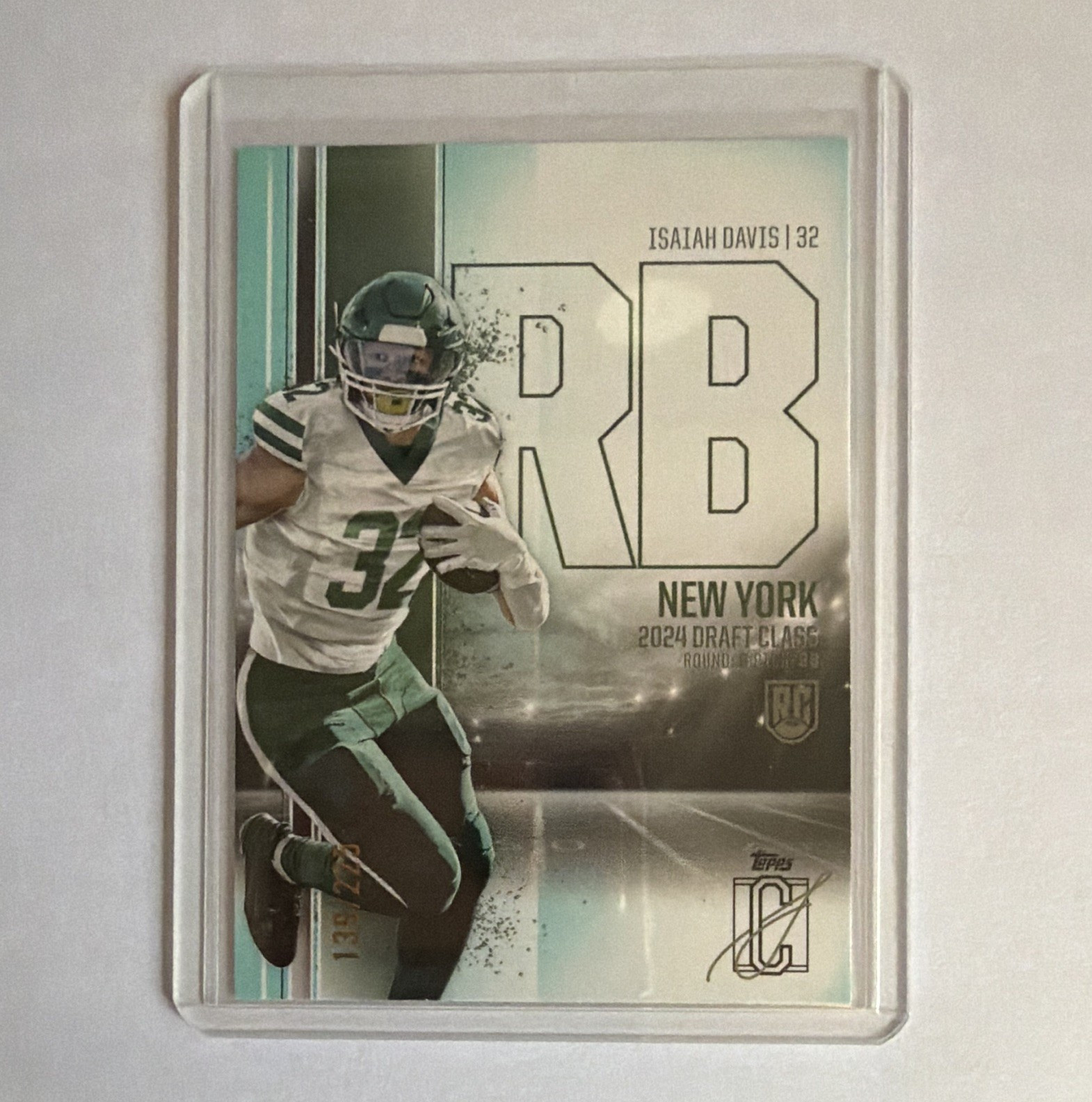 Isaiah Davis Topps Signature Class #164 Teal