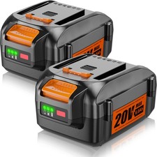2X 6.0Ah Li-Ion Battery For Worx 20V WA3520 W...