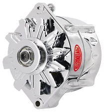 Powermaster 37297 Smooth Look Alternator 12si 150 Amp V Type Pulley Chrome