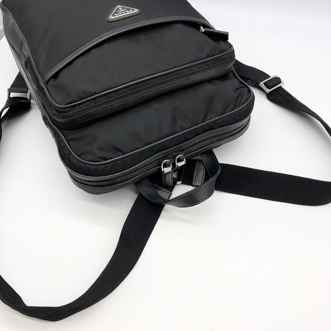 Current Prada 2-way backpack with triangle logo, … - image 7