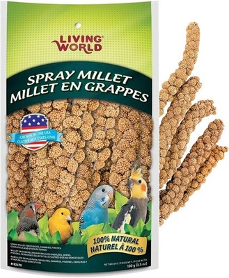 Millet Spray for Birds, 3.5 Oz   Premium Treat for Budgies, Canaries, Finches, C