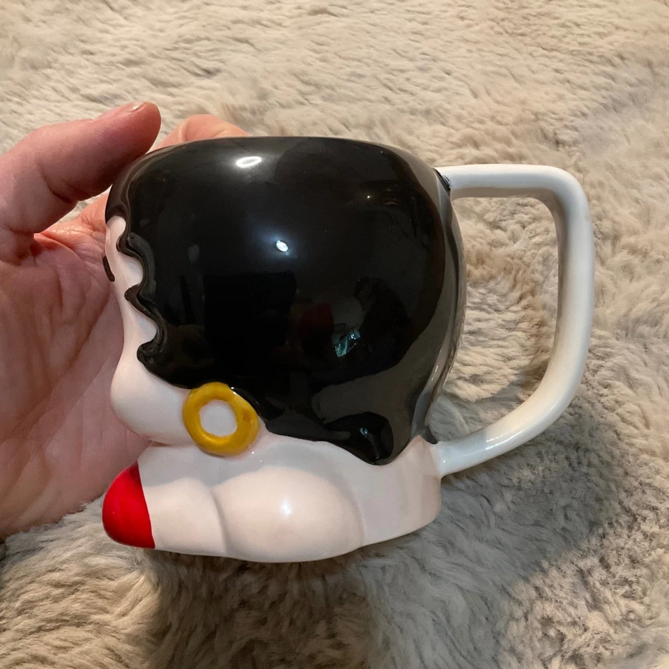 Vandor винтажный Betty Boop керамическая кружка 1994 импорт мультфильм кофе чашка красный платье - Изображение 2 из 4