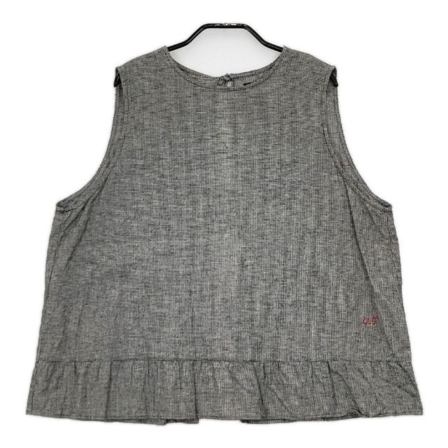 オオカミとフクロウ portom23094 Sleeveless Blouse shirt gray 5