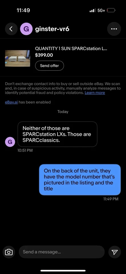 QUANTITY 1 SUN SPARCstation CLASSIC Model 447 | - Image 2 of 4