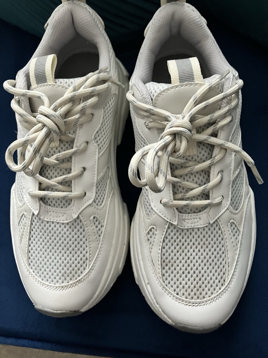 H&M Chunky Trainers Size White Cream UK