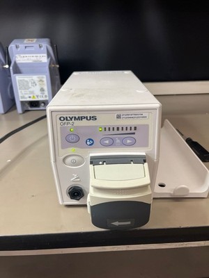 Olympus OFP-2 Endoscopic Flushing Pump Base Unit Powers On