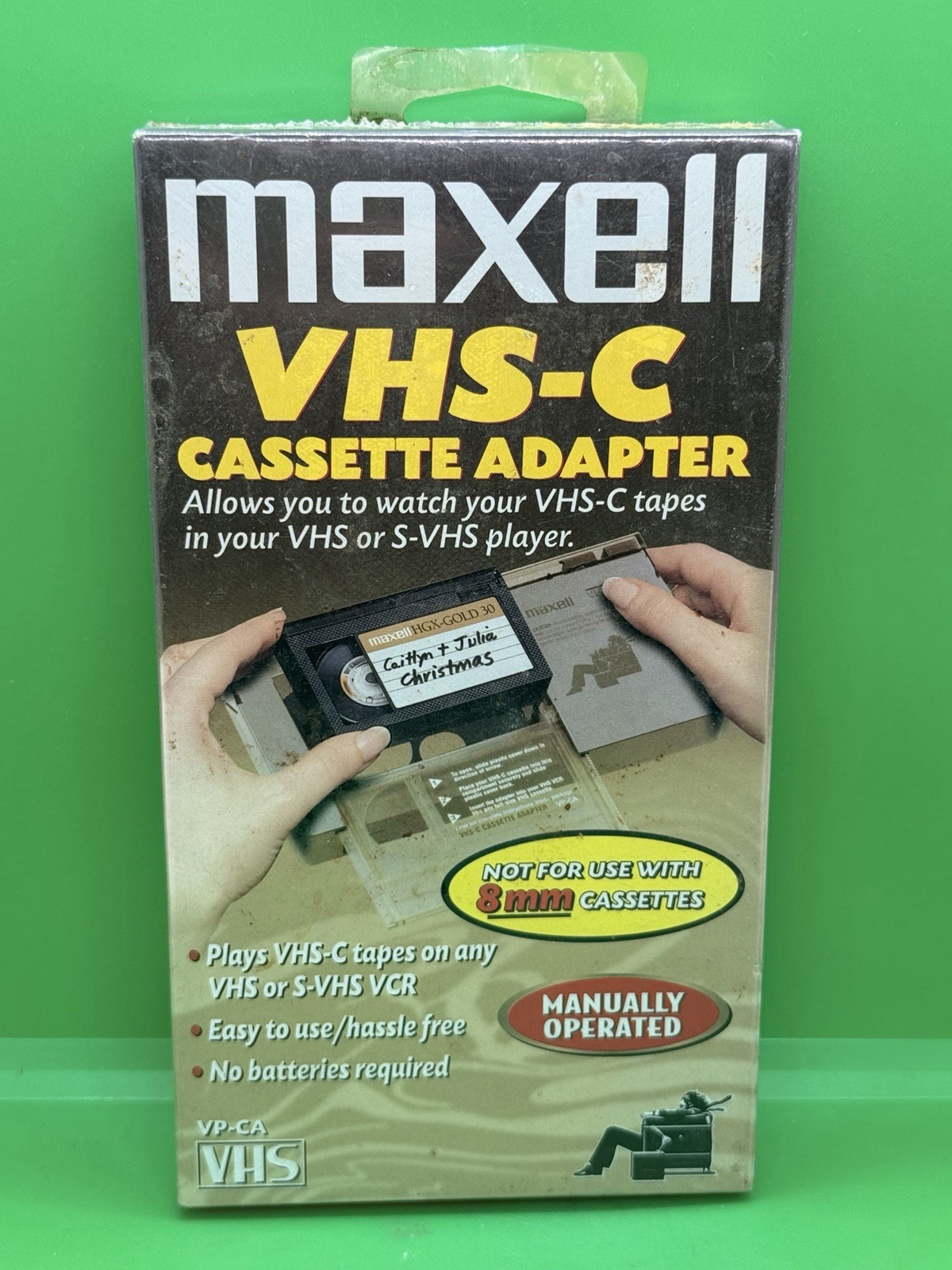 Maxell VHS-C to VHS Cassette Adapter Tape New Sealed Plastic